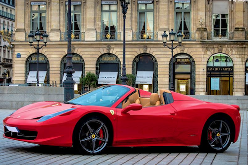 RENT FERRARI 458 SPIDER